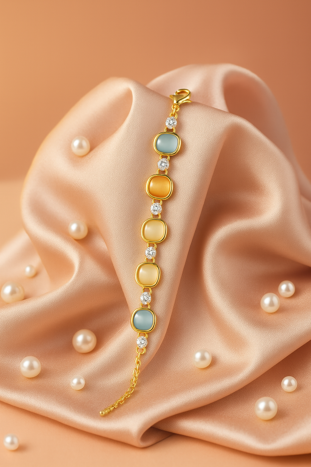 CARROT's Lumière Pastel Luxe Gold-Plated Bracelet