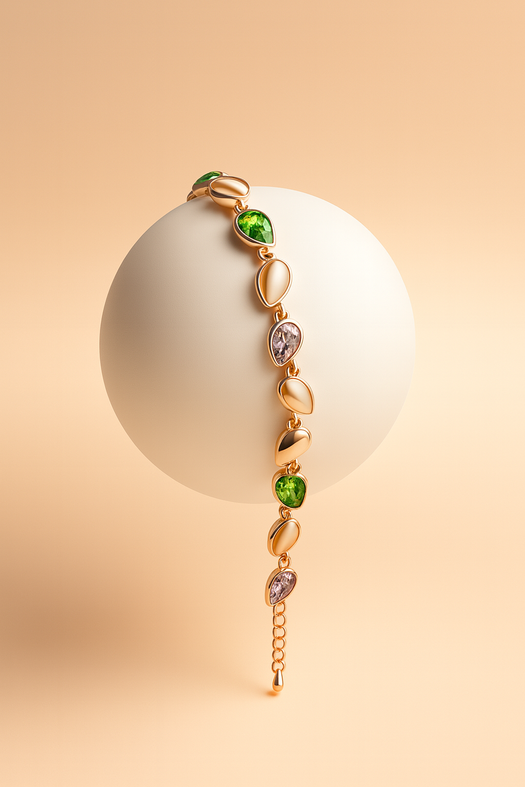 CARROT's Luxe Petal-Gem Bracelet